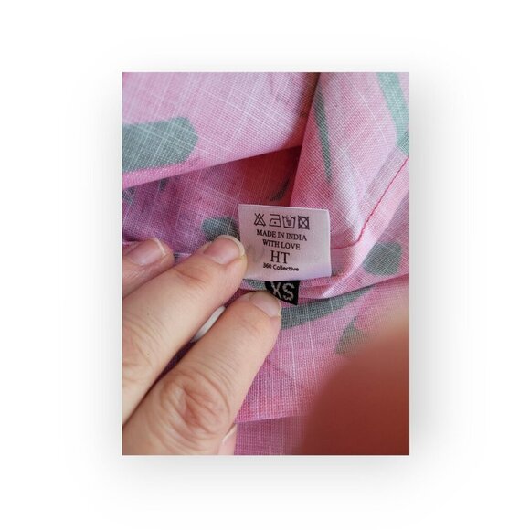 Fuchsia Red Banana Print Maxi Skirt HT360 Collective Nordstrom Size XS Summer - Picture 9 of 11